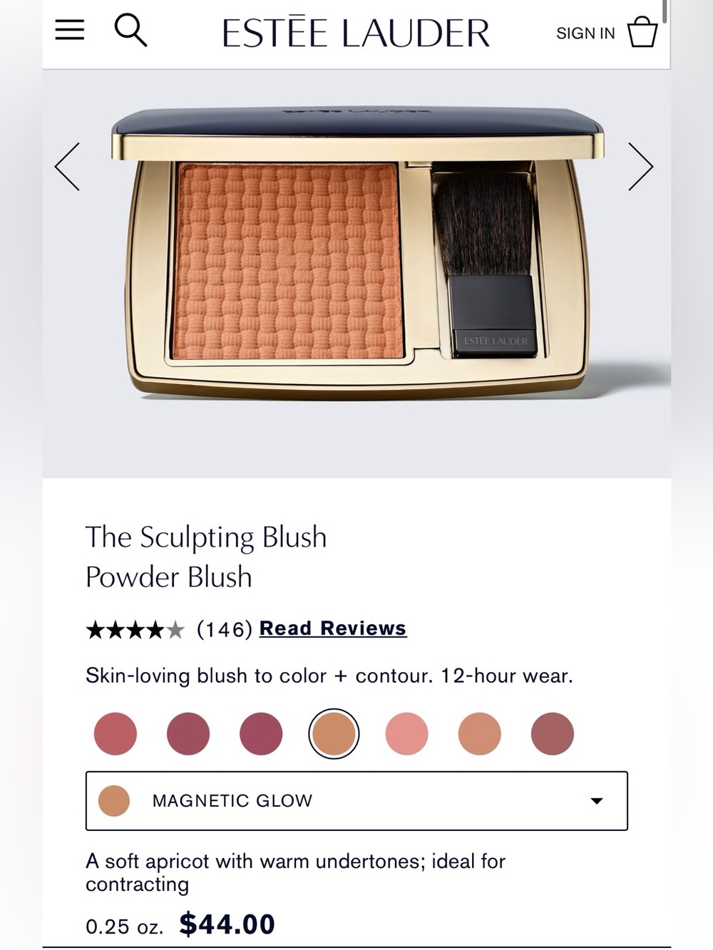 Estée Lauder The Sculpting Blush
Powder Blush Makeup
